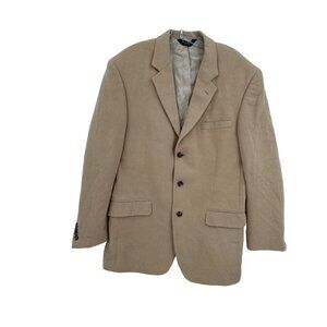 Jos. A Banks Camel Hair Coat Jacket Mens Size 42L‎ Luxury Minimalist